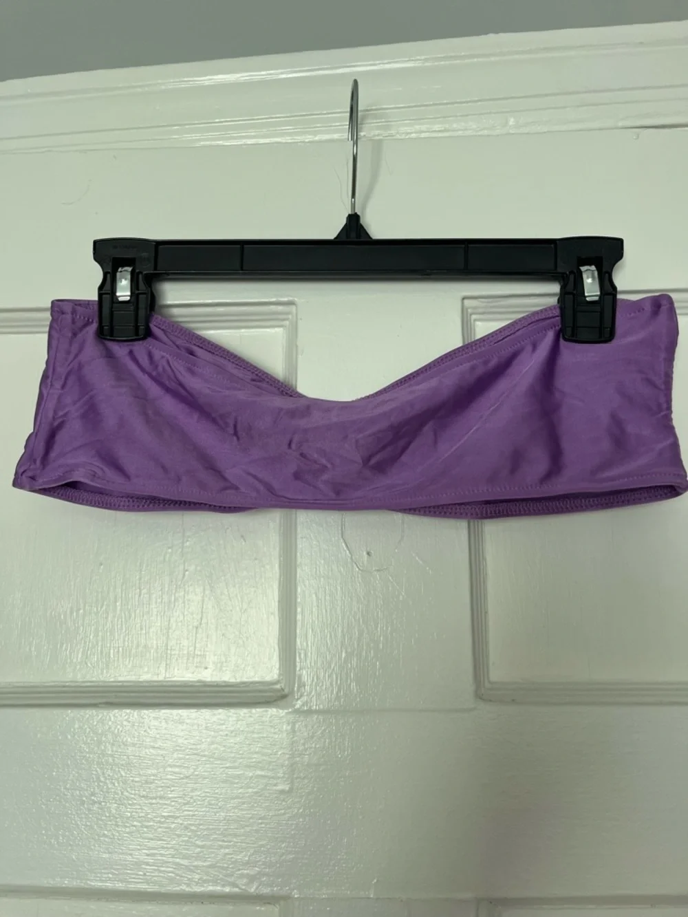 Frankie’s bikinis Jeanette purple bikini bandeau top sz L short set sz M NWOT